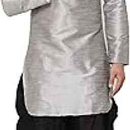 B Ben Mens Self Design Kurta and Dhoti Pant Set-image-88