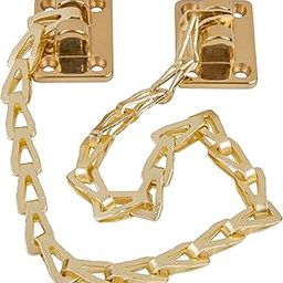 Lacquered Brass Adjustable Transom Window or Chest Chain Support | Decorative Chain for Window, Trunk, Chest, Desk | Reproduction Furniture Hardware | UA-273-CPL-28