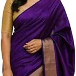 Abriaj Apparel Elegant Traditional Cotton Saree with Border and Unstitched Blouse – Indian Ethnic Wear for Women-image-32