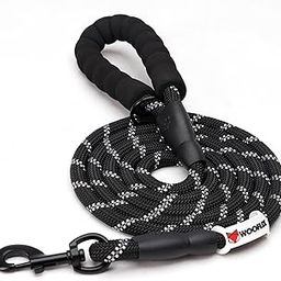 Wooflix Heavy Duty Nylon Dog Leash | Anti Slip Padded Handle Long Dog Leash | Highly Reflective Leash for Dogs | Dog Rope for Medium & Large Dogs | Dog Training Leash | (Black, 5 Feet Long)-picture-16