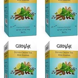 Girnar Detox Green Tea (36 Tea Bags) Pack Of 4,560 grams-picture-16