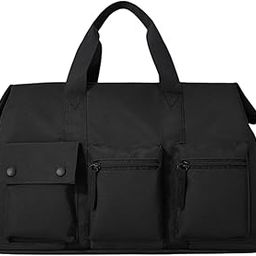 ™ Duffle Bag Lightweight Portable Multipurpose Gym Bag for Yoga Travel Workout Black | Gym Bags | Fitness, Running & Yoga-image-79