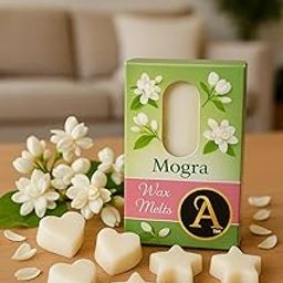Aromist Handmade Mogra Soy Wax Melts for Ceramic Aroma Diffuser, Release A Rich and Indulgent Fragrance, Candle Warmer, Ingredients, Easy to Use, Ideal for Gift- 50gm-image-19