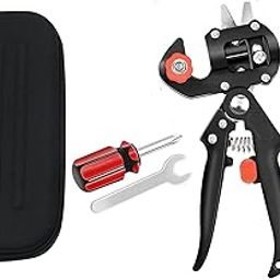 Grafting Tools Plant Cutter for Home Garden Scissors, V-graft Omega-graft And U-graft, Branch Vine Fruit Tree Cutting Garden Tools Kit | Black Pouche |-picture-19