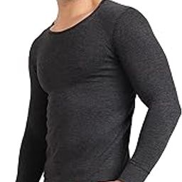 Men's Thermal Vest | Antibacterial, Skin Friendly with Pure Cotton Blazetech Heat Retention | Slim Fit Solid (Full Sleeve)-image-45