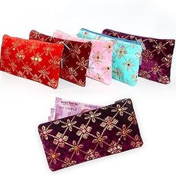 Traditional Embroidered Zipper Purse for Women | Return Gifts for Baby Shower, Haldi, Mehendi, Wedding | Multicolor Ethnic Pouch Set-image-21