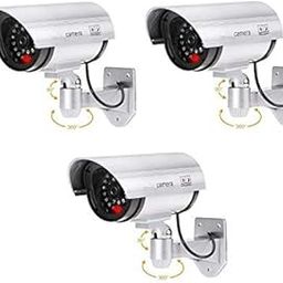 NRUTY 3 Pcs Fack Dummy Security CCTV Bullet Camera with LED & Zero resoliution for Indoor & Outdoor(Pack of 3)-44