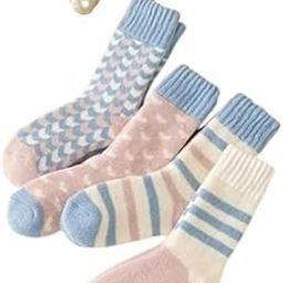 Premium Warm SocCks Thickened Ssocks Terry Cotton, Women Winter SocKks, Cozy SocksS, Soft Fabric (PACK OF 4)-image-42