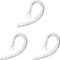 CHENLONB 360 Degree Rotation Lightweight Waterproof Anti-Drop Bluetooth Universal Ear Hooks Ear Hooks Silicone Ear Hooks for Bluetooth Headset 6.0mm Set of 3 (Transparent)-5