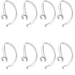 Crysendo 360 Degree Rotating Ear Hook for Wireless Bluetooth Earbuds & Earphones | Anti-Lost, Anti-Slip Comfortable Earhooks | Flexible Replacement Ear Loop Clips (6mm Transparent 12pcs)-image-9