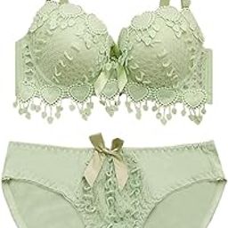 Designer Embroidery Bridal Comfortable Underwire Lingerie Padded Push up Bra & Panty Set for Women 30B - 36B-image-12