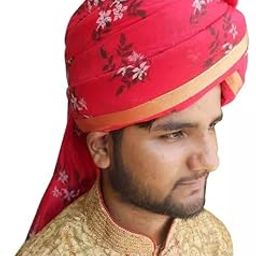 Men Hat Top Safa Indian Wedding Designer Turban Sherwani Pagri Handmade Pag Hat 6 3/4 (21") Small-image-92