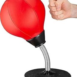 ENCHANTMENT Desktop Punching Bag | Boxing Punch Ball with Suction Cup | Stress Relief Speed Ball for Office & Home | Fun Desk Toy for Kids & Adults | Boxing Kit with Pump-image-93