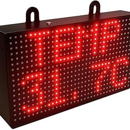 Digital LED Temperature Display Monitor, -40°C to 80°C Range, Wall Mountable, 5V Power (Red)-picture-28