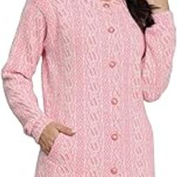 Women's Winterwear Woolen Long Coat Sweater Cardigans-image-15