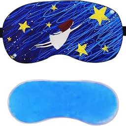 Jenna Polyester Cute Sleeping Eye Shade Mask Cover For Insomnia, Meditation, Puffy Eyes And Dark Circles Blue With Gel-image-64