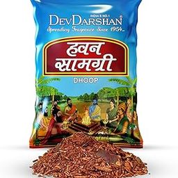 Devdarshan Natural Hawan Samagri | Premium Herbal Blend for Pooja, Havan, Meditation & Festivals | Non-Toxic & Charcoal Free | Fragrance for Daily Spiritual Rituals | 2kg (2 Packs of 1kg Each)-image-0