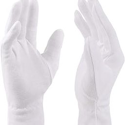 selizo 100% Cotton Gloves For Eczema, White Cotton Gloves For Eczema, Dry Hands Moisturizing, Sensitive Irritated Skin Spa Therapy Secure Wristb-image-61