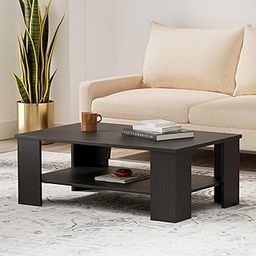Amazon Brand - Solimo Kaya Engineered Wood Contemporary Coffee Table (Wenge Finish)-12