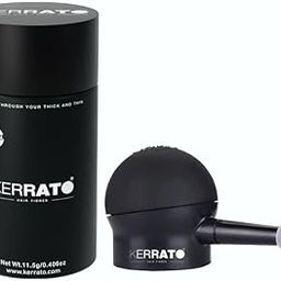 Kerrato Hair Fibres 11.5g (Natural Black) with Pump Applicator Combo Pack | Natural Keratin Hair Thickening Fibres for Men & Women | Conceal Thinning Hair Instantly | Hair Fiber Pump Applicator-image-71