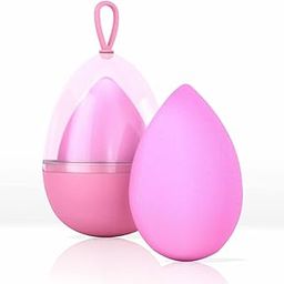 FEELHIGH Makeup Sponge Holder Set Beauty Blender Sponge & Organizer Kit For Women,Girls Protective Carrying Case Travel Sponge Blender Container Stand with Dustproof, Washable, Reusable (01 Pack)-image-0