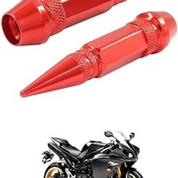 LOVMOTO Universal 2PC Spiked Aluminum Stem Valve Caps Dustproof Tire Wheel Stem Caps for Cars,SUVs,Trucks Bicycles and Motorcycles Comfortable with Yz-f R1-image-38