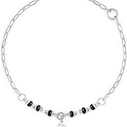 Fashion Anklet With Solitaire Crystal Diamonds Painjan Payal Leg Chain Foot Jewellery For Women and Girls-image-83