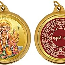 24K Gold Plated Double Sided|Religious Locket For Health & Wealth|Flip Coin For Men, Women, And Children|Idol Gift For Loved Ones 18MM Pendant-image-96