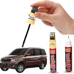 just spray Car Scratch Remover | Touch Up Paint Pen Compatible with Mahindra Car | Automotive Scratch Repair & Quick Dry | 15ml (Jawa Brown)-18