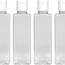 MAPPERZ Empty Clear Refillable Bottles Travel Size, Cosmetic Containers Small Leak Proof Squeeze Bottles with White Flip Top Cap for Toiletries, Shampoo, Rectangular, 100ml, Pack of 12-3