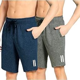 Plus Sizes Men's Cotton Knee length Shorts (M,L,XL,XXL,3XL,4XL,5XL shorts) | Casual and Night Wear Mens Shorts (Pack of 2)-31