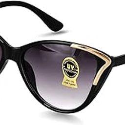 Branded Black UV Protected Cat-Eye Women's Sunglasses-17