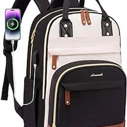 Laptop Backpack for Women, Travel Backpacks Work Anti-Theft Bag, Backpack Purse, Conputer bags with USB, Waterproof-image-75