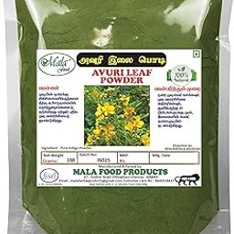 Mala Avuri Leaf Powder 100g, Indigo Powder for Black Hair Organic care-image-7
