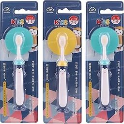 ArtSpark Kids Toothbrush Pack of 3 Cute - Microfiber Soft Tooth Brush, Manual Toothbrush for Kids, Boys and Girls, Extra Soft Bristles Toothbrush for 3-6 Years old Children (Multicolor)-image-7