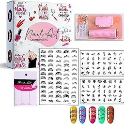 Royalkart Nail Stamper Plate With Stamper & Accessories For Nail Art (XY20,TO-08,TO-16)-image-94