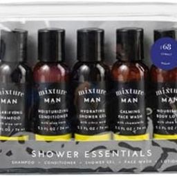 Mixture Worn Leather Man Shower Essentials Gift Set-5
