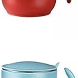 HEAVENGLOW 2Pcs Coffee Tumbler Thermal Coffee Mug Stainless Steel Mug for Travel Red and Blue-image-21