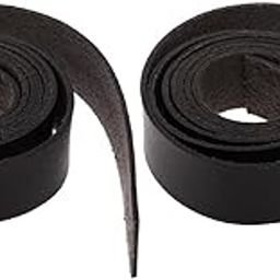 FABLOFT® 2 Pcs 2M Long 2cm Wide Faux PU Leather Tape Strap Roll Craft DIY Set Black-picture-6