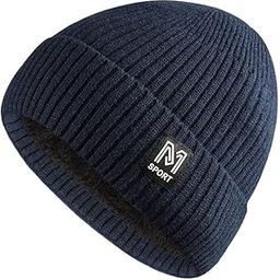 Unisex Beanie Hat Slouchy Warm Knitted Winter Hat Ski Hat Skull Cap Baggy Bobble for Men & Women. One Size-image-10