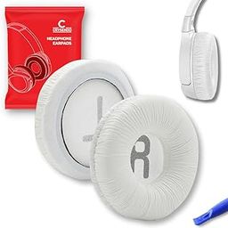Crysendo Headphone Cushion Compatible with J-BL T450, T460BT, 510BT Headphone | 70mm Frog Leather & Soft Foam Ear Cushion Ear Pads (White)-image-43