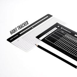 SHENZATION Habit Tracker | Daily and Monthly Habit Tracking Cards - Goal Board, Productivity tool, Habit Journal - Pack of 12 Cards for 12 Months-24
