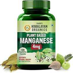 Vlado’s Himalayan Organics Plant Based Manganese 4mg Supplement -120 Veg Capsules-23