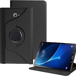TGK Rotating Cover for Samsung Galaxy Tab A 10.1 inch 2016 Release SM-T580 SM-T585 SM-T587 Without S Pen (Black) 360 Degree Leather Smart Rotary Swivel Stand Case-image-85