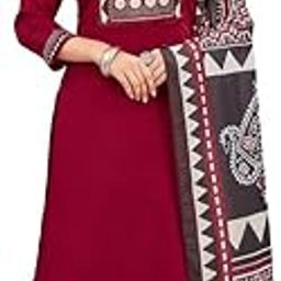 Women's Roman Silk Ajrakh Kurta Pant Dupatta Suit - Perfect Festive & Work Wear Outfit Includes Straight Kurta, Pure Cotton Dupatta, and - Kurta sets Ideal for Everyday Look-image-2