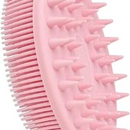 DEVKUR Soft Silicone Scrubber Body Wash Scrubber for Skin Exfoliation, Silicone Baby Bath Scrubber Baby Bath Brush, Silicon Bath Brush (Multi Color)-image-9