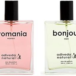 Adiveda Natural Bonjour & Womania Gift perfume Combo For All Pack of 2 | Woody, Fresh And Spicy Perfume | Perfume For Men | Perfume For Women | Best Unisex Perfume-image-1