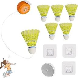 Proberos® Badminton Rebound Trainer Set, Adjustable Indoor Training Device, Kid outdoor leisure toy, Badminton learning device for Kid, Family Parent-Child Interactive Sports Toys-22