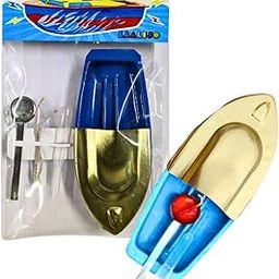 SIMPLE DAYS LAALIJO Boat Steam Powered Tin Toy | Put Put Steamer | Pop Pop Water Boat Vintage Classic Toy-image-10