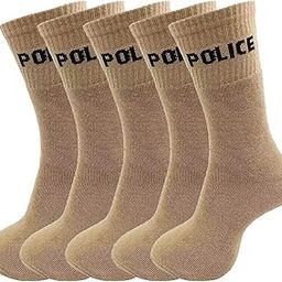 Unisex Regular Khaki Police Casual Socks-picture-34